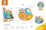 OBL10388775 - 婴童早教益智卡通轮船电子琴二色混装