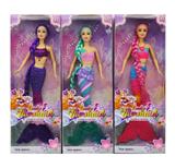 OBL10389292 - 11寸实身灯光美人鱼  3款混装