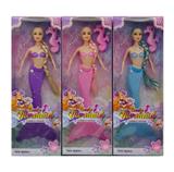 OBL10389293 - 11寸实身灯光美人鱼+海马  3款混装