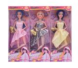 OBL10389642 - 11.5寸十一关节实身时尚芭比 带项链+包包 3款混