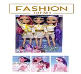 OBL10391407 - K-POP 彩虹猎魔系列12寸12关节实身真玻璃眼珠惊喜猎魔女团娃娃3人混装，金貂卡片一张