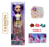 OBL10391412 -  K-POP 彩虹猎魔女团真人版22寸吹瓶身体带主题曲音乐芭比带5件套的真人化妆品油带金貂卡片一张