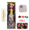 OBL10391416 -  K-POP 彩虹猎魔女团真人版22寸吹瓶身体带主题曲音乐芭比带5件套的真人化妆品油带金貂卡片一张