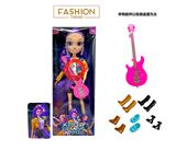 OBL10391433 - K-POP彩虹猎魔系列 1比1  带七彩灯光音乐12寸12关节实身真玻璃眼珠惊喜猎魔女团娃娃带耳环带一条吉他带金貂卡片一张
