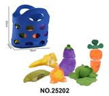 OBL10392703 - 毛毡7PCS蔬菜水果菜篮子套装可撕可切