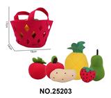 OBL10392704 - 毛毡7PCS蔬菜水果菜篮子套装可撕可切