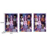 OBL10393108 - 11寸双人实身3D眼K-POP猎魔女团娃娃带配件 3款混