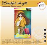 OBL10393346 - 【英文】12寸 30厘米 13关节 实身 3D漫画眼时尚卡通戴帽子+斜挎包萝莉娃娃