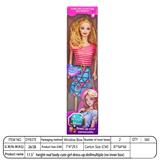 OBL10393371 - 【英文】11.5寸26厘米5关节   实身 彩印眼 吊中花芭比娃娃 多款混装（没有内盒）