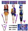OBL10394202 - K-POP猎魔女团手办11.5寸实身13关节芭比娃娃（3只装）带武器