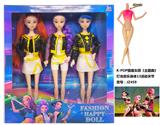 OBL10394215 - 灯光音乐K-POP猎魔女团手办11.5寸实身13关节芭比娃娃（3只装）