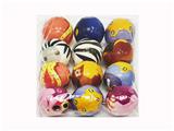OBL10396534 - 12只6.3CM卡通动物PU球