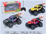 OBL10396679 - 电镀五通喷雾遥控车  黑/红/黄混