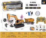 OBL10397369 - 1：22十一通遥控灯光声音喷雾3和1工程车拖板2.4GHz