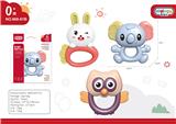 OBL10398443 - 猫头鹰,萝卜兔,考拉,三款混装摇铃