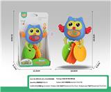 OBL10398924 - 猫头鹰牙胶摇铃 (红/橙2色混装)