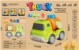 OBL10399283 - 麦秆料卡通滑行积木配对搅拌车(带灯光音乐）