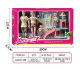 OBL10400667 - 11.5寸爸爸妈妈+6寸实身芭比游乐套装