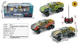 OBL10400733 - 1:16六轮奔驰越野皮卡涂鸦四通带灯光遥控车不包电（车身使用四粒5号电池，遥控器二粒5号）