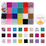 OBL10400897 - 3mm米珠+字母珠+线（24格）