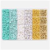 OBL10400915 - 6mm金珠+字母珠+隔珠+软陶片+线24格