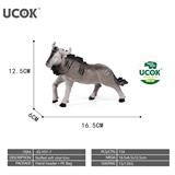 OBL10401236 - 7寸搪胶充棉角马模型