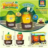 OBL10401332 - 果蔬类按压车（不同款两只装）
彩椒+胡萝卜、按压滑行车组合
按压车 卡通车按压滑行
压力车 按压萌趣车
DIY积木底座拆卸
（七彩渐变灯光版）
（产品采用UV工艺）