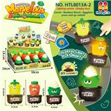 OBL10401342 - 果蔬类按压车（3款混12只一展示盒）
茄子+胡萝卜+竹笋、按压滑行车
按压车 卡通车按压滑行
压力车 按压萌趣车
DIY积木底座拆卸
（七彩渐变灯光版）
（产品采用UV工艺）