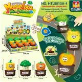 OBL10401344 - 果蔬类按压车（3款混12只一展示盒）
西兰花+彩椒+西红柿、按压滑行车
按压车 卡通车按压滑行
压力车 按压萌趣车
DIY积木底座拆卸
（七彩渐变灯光版）
（产品采用UV工艺）