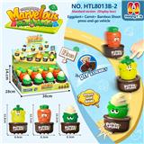 OBL10401346 - 果蔬类按压车（3款混12只一展示盒）
茄子+胡萝卜+竹笋、按压滑行车
按压车 卡通车按压滑行
压力车 按压萌趣车
DIY积木底座拆卸
（产品采用UV工艺）