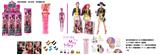 OBL10402367 - 水溶变色泡水系列  K-POP 猎魔女团真人版11.5寸实身鲁米佐伊米cospiay朋克芭比带金貂卡片一张他带发夹带手提包3款6PC混装