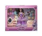 OBL10402892 - 11.5寸实身9关节婚纱芭比带梳妆台套装配件香水吸塑包包配件