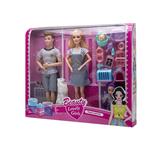 OBL10402921 - 11.5寸9关节实身芭比和11.5寸关节男人实身5寸仔和狗狗吸塑配件