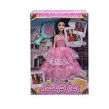 OBL10402929 - 11.5寸9关节实身婚纱芭比带梳子