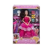 OBL10402940 - 11.5寸9关节实身婚纱芭比带鞋子吸塑配件和狗狗