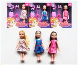 OBL10403535 - 5寸实身关节时尚娃娃/3款混装