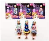 OBL10403536 - 5寸实身关节时尚娃娃/3款混装