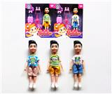 OBL10403538 - 5寸实身关节时尚娃娃/3款混装