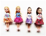 OBL10403559 - 5寸实身关节时尚娃娃/4款混装