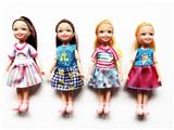OBL10403560 - 5寸实身关节时尚娃娃/4款混装
