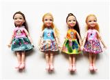 OBL10403562 - 5寸实身关节时尚娃娃/4款混装