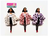 OBL10403569 - 11.5寸实身棕色肤时尚娃娃/3款混装
