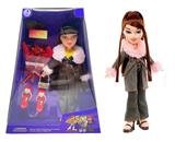 OBL10403914 - OMG  BRATZ   冬天系列10寸大脚大腿实身毛绒大头贝兹娃娃带眼镜带鞋子带手提包带真花