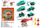 OBL10404202 - 1:64滑行塑料工程车场景套装