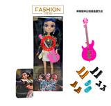 OBL10404579 - K-POP彩虹猎魔系列 1比1 带七彩灯光音乐 12寸12关节实身真玻璃眼珠惊喜猎魔女团娃娃带耳环带一条吉他带金貂卡片一张