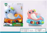 OBL10404732 - 卡通鲸鱼电子琴（粉/蓝二色混装）