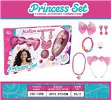 OBL10404948 - 发箍 项链套装（玫红色）