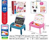 OBL10404998 - 益智双面磁性卡通绘画桌子(DIY) 2色混装