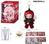 OBL10405652 -   SKULLPANDA系列  19CM 棉身搪胶脸冬日乐章毛绒公仔 6款名片随机1张