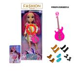 OBL10405706 - K-POP彩虹猎魔系列 1比1  带七彩灯光音乐12寸12关节实身真玻璃眼珠惊喜猎魔女团娃娃带耳环带一条吉他带金貂卡片一张